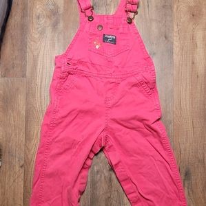 Osh Kosh Girls Overalls in Bright Pink!